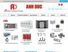 Tablet Screenshot of anhducgroup.com